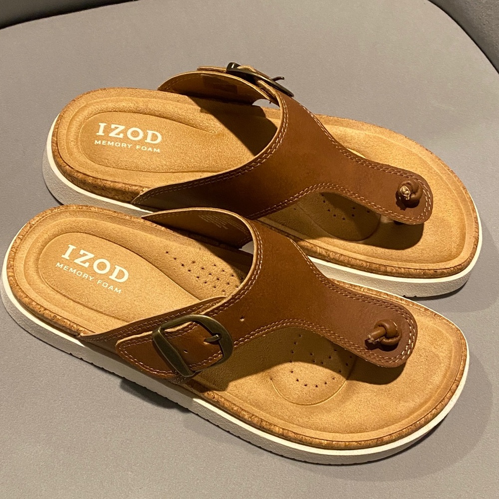 Izod Brown and Tan Women's Sandals